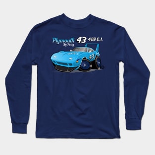 Plymouth SuperBird 43 Petty With Logos Long Sleeve T-Shirt